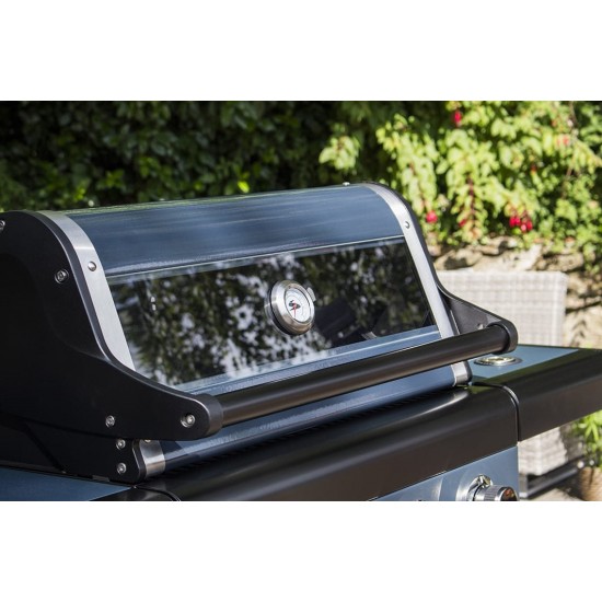 Coral Gas Ψησταριά Υγραερίου Sahara X350 3 Burner BBQ Smokey Teal