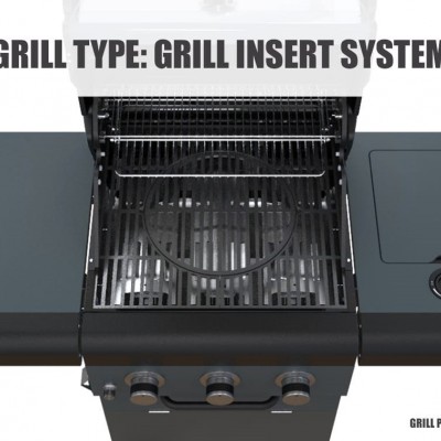 Coral Gas Ψησταριά Υγραερίου Sahara X350 3 Burner BBQ Smokey Teal