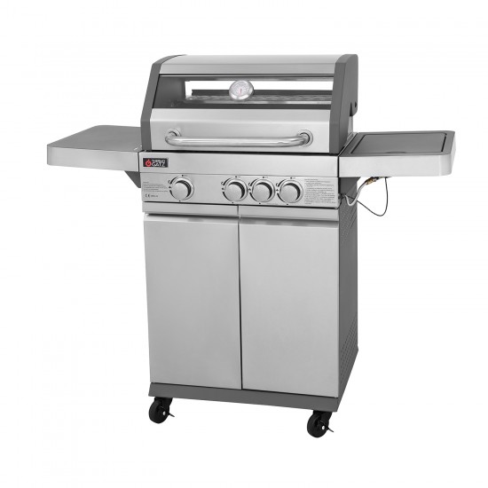 BBQ ΥΓΡΑΕΡΙΟΥ GS GRILL VIEW 3+1 ΙΝΟΧ - 11,5kW